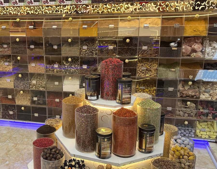 Dubai Tour: Haritage Walking Guide, Gold & Spice Souq, Creek - Spice Souk: smells, food, and useful purchases