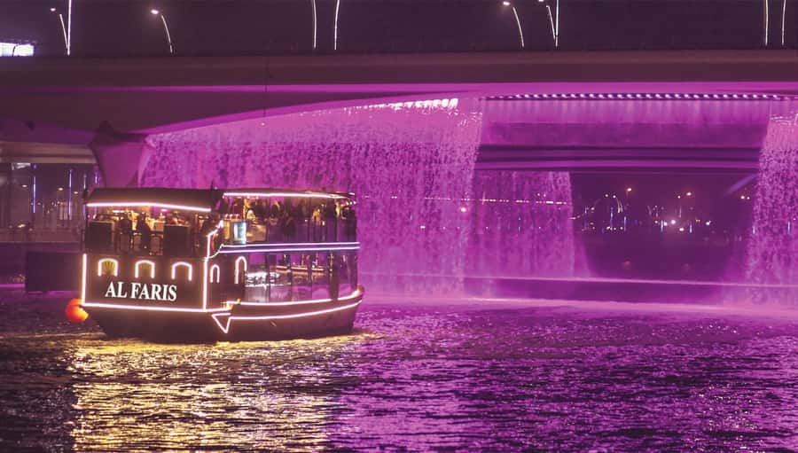 Dubai: Water Canal Cruise and La Perle Show with Dinner - From the dock to La Perle