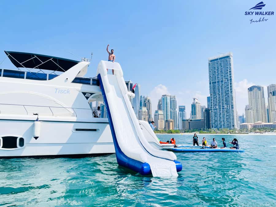 Dubai: Yacht Cruise with Swimming, Snorkeling and BBQ Lunch - What the Dubai Marina cruise adds