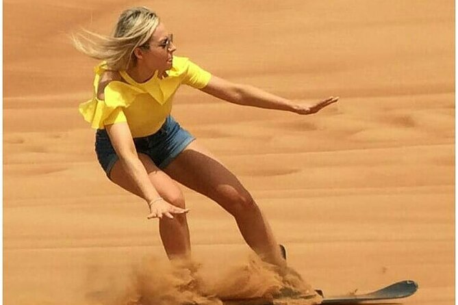Dubia 4x4 Dune Bashing, Sandboarding, Camel Riding and Bbq Dinner - The afternoon begins with hotel pickup