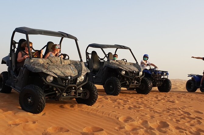 Dune Bashing and Buggy Self Drive from Dubai - Sandboarding adds a quieter kind of fun