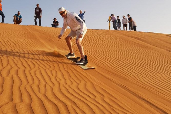 Dune Bashing with Quad Bike and Sand Boarding from Dubai - At the base camp, safety comes first