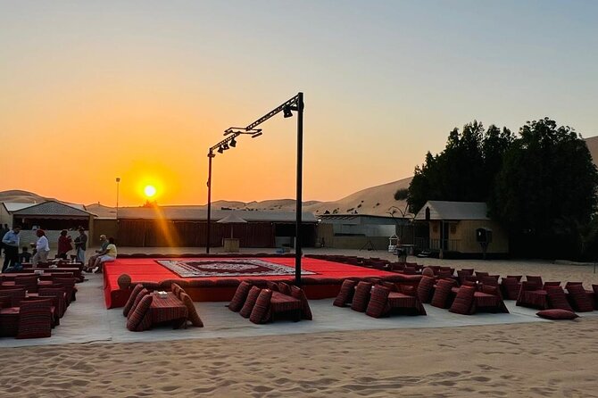 Evening Desert Safari Camel Ride Dinner Live Shows in Abu Dhabi - From Abu Dhabi hotels to the open desert