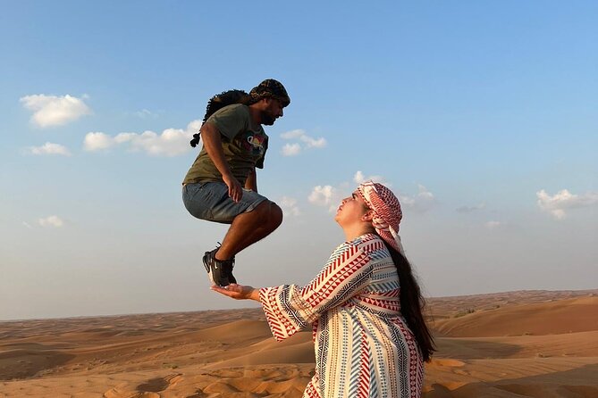 Evening Desert Safari Camel Ride Dinner Live Shows in Abu Dhabi - The Bedouin-style camp after dark