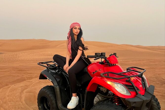 Evening Desert Safari Quad Bike and Live BBQ - A six-hour route from Abu Dhabi to the dunes