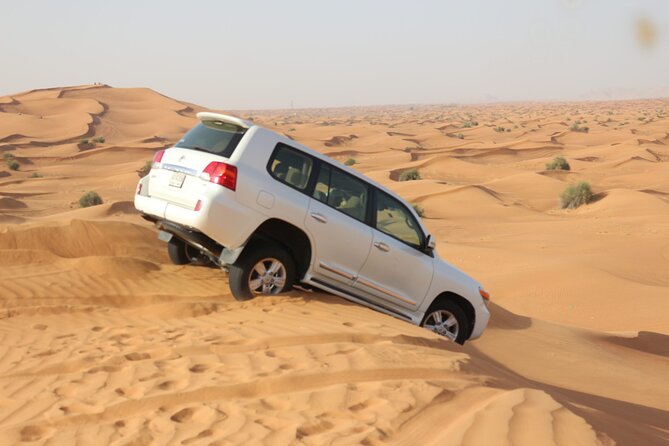 Evening Desert Safari Tour With Dinner & Entertainment - Dune bashing and the first photo stops