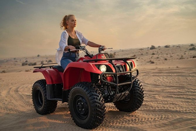 Evening Desert Safari with BBQ Dinner - Sunset photographs and sandboarding