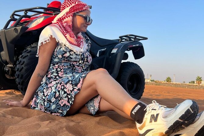 Evening Desert Safari with Quad Bike - The quad-bike session on the red dunes