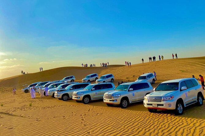 Evening Dubai Desert Safari, Red Sand, Premium camp shows & Diner - Red dunes first, camp later