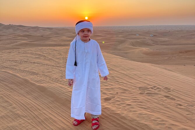 Evening Dubai Desert Safari, Red Sand, Premium camp shows & Diner - The premium camp after dark