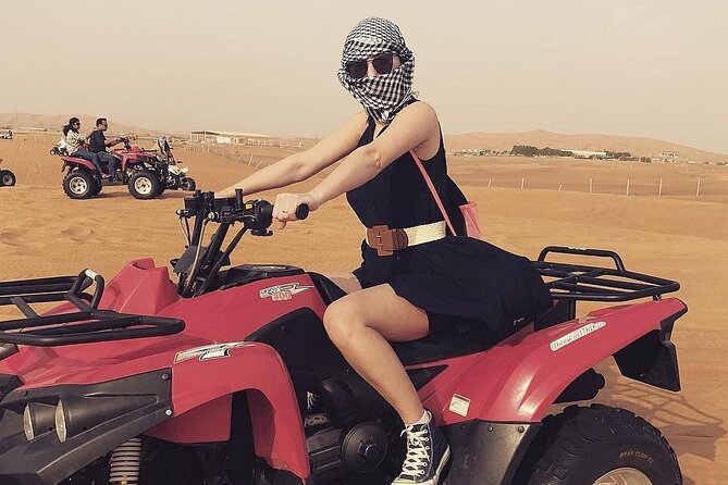 Exciting Morning Desert Safari & Thrilling Quad Bike Ride - A short camel ride with traditional flavor