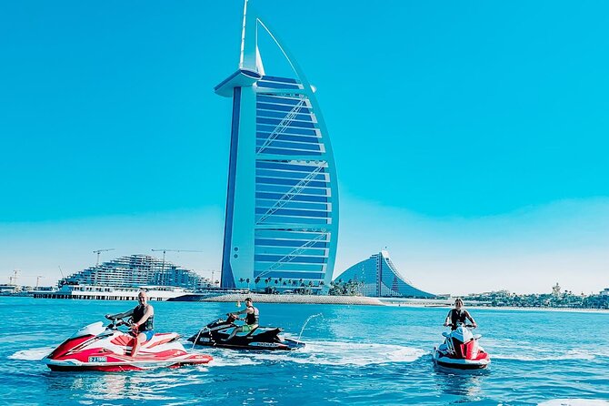 Exclusive 1HR Jet Ski Tour- Burj al Arab & Atlantis - Burj Al Arab, the main photo stop