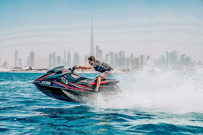 Exclusive 2HR Jet Ski TOUR-JBR & BLUEWATERS-ATLANTIS-BURJ AL ARAB - The pace, the guides, and the photo service