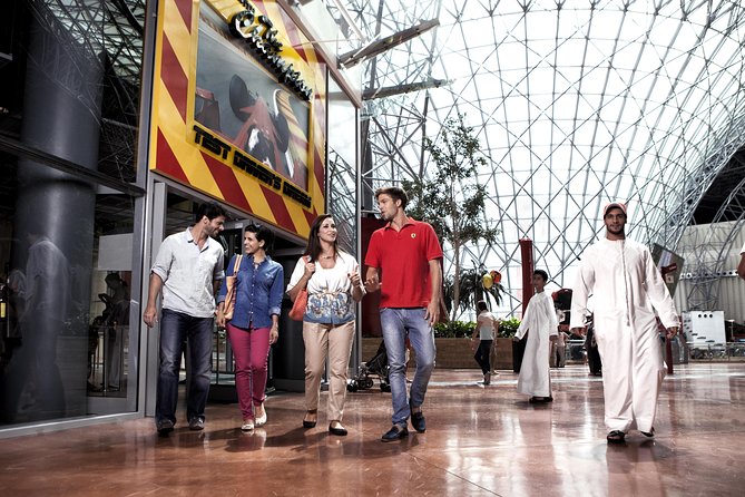 Ferrari World Entry Tickets from Dubai with Transfers from hotel - Food, shopping, and extra costs