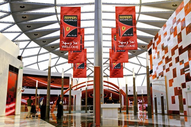 Ferrari world & Warner bros. parks with transfer from Dubai - Starting at 9:00 a.m. from Dubai or Abu Dhabi