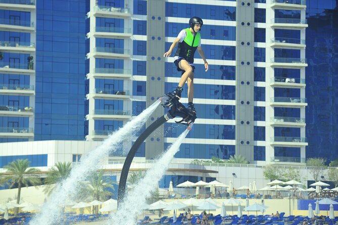 Flyboard Activity in Dubai - Safety equipment, weather, and practical limits