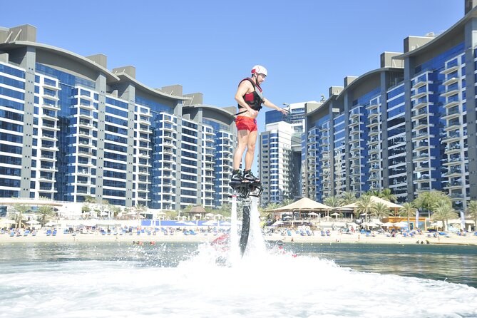 Flyboard in Dubai - Taking off from Palm Jumeirah