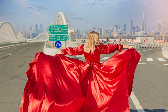 Flying Dress Photoshoot in Dubai - What Happens During the One-Hour Session