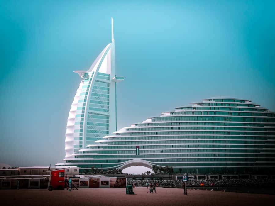 From Abu Dhabi: Dubai Full-Day Sightseeing Tour - Palm Jumeirah and The Pointe from the road