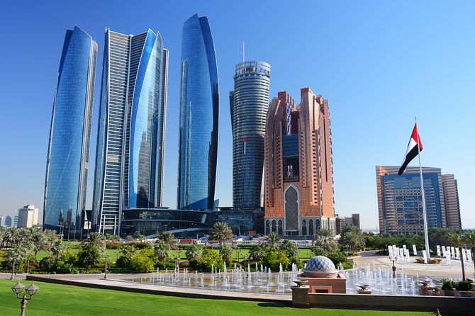 From Abu Dhabi: Grand Mosque, Qasr Al Watan Palace & Etihad Tower - Corniche and Emirates Palace: quick views, not full stops