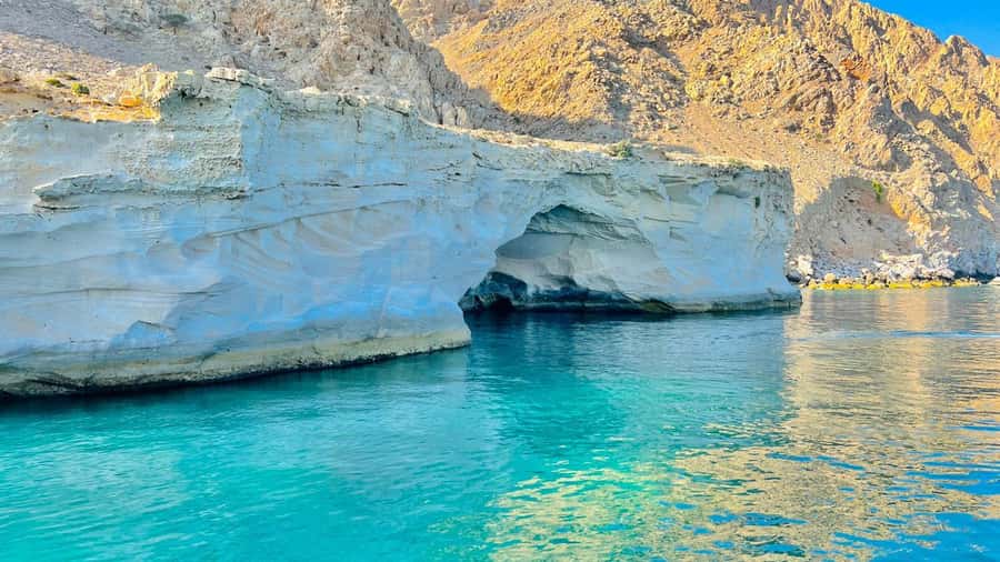 From Dubai/Sharjah/RAK: Dibba Musandam Trip & Dhow Cruise - Swimming, kayaking, and the first activity stop