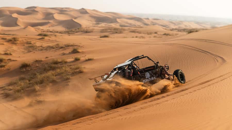 From Dubai: Zerzura Buggy Experience + Private Dinner - Welcome refreshments at Zerzura