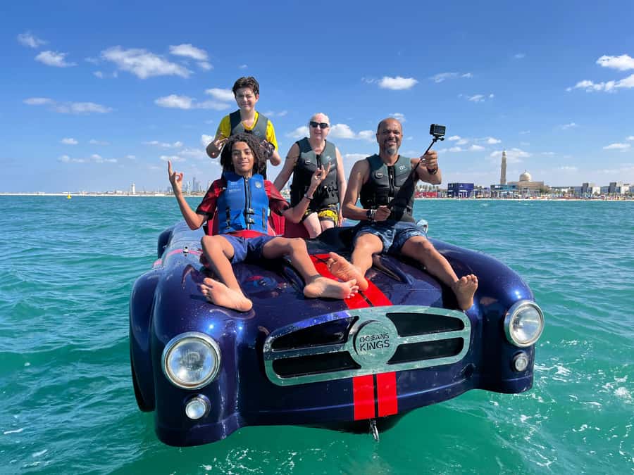Jet Car: Squad Goals, 4 Seats. 1 Epic Ride Dubai - Starting at Umm Suqeim with a short safety briefing