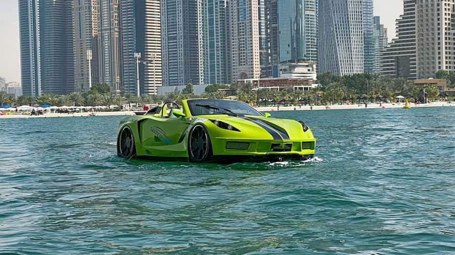 Jet Car Thrill Ride: Speed, Luxury & Adrenaline - Starting at Dubai Harbour and finding Waterlink