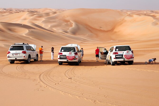 Liwa Oasis Desert Drive from Abu Dhabi - Off-road driving among the orange dunes