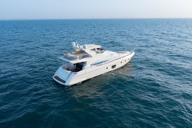 Luxury Yacht Private Rental from Dubai Marina - The crew, captain, and onboard service