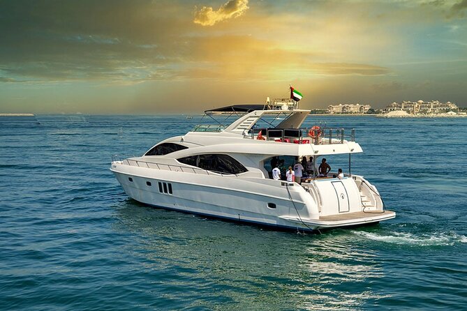 Majesty 77ft Diamond Dust — Dubai's best yacht rental - Food, drinks, and onboard comfort