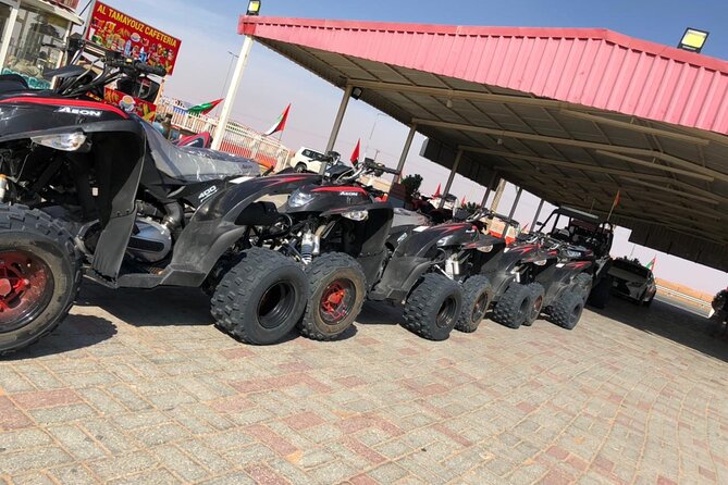 Morning Desert Safari, 25 Minutes ATV with 20 minutes Camel Ride - Riding a quad bike for 25 minutes