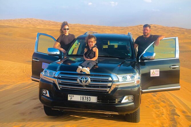 Morning Desert Safari, Quad Bike, Dunes Bashing and Camel Ride - Sandboarding for beginners and casual fun