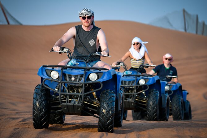 Morning Desert Safari, Quad Bike, Sandboard and Camel Ride - From Dubai to the red dunes of Lahbab