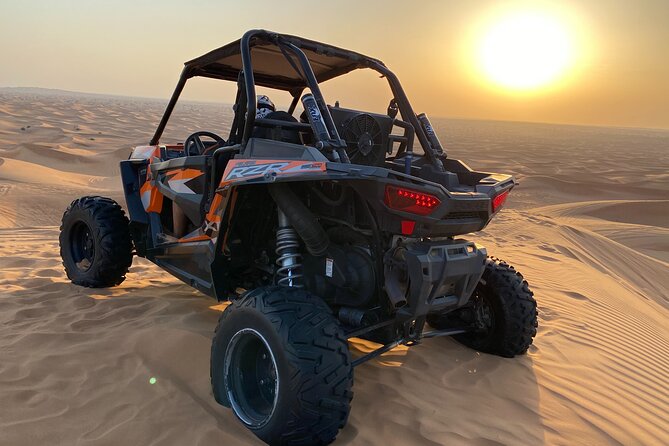 Morning Desert Safari with Buggy Ride & Sandboarding – Shared Car - The 30 to 45-minute 4x4 desert safari