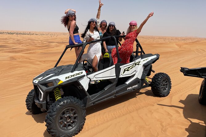 Morning Desert Safari with Buggy Ride & Sandboarding – Shared Car - The operator’s service style