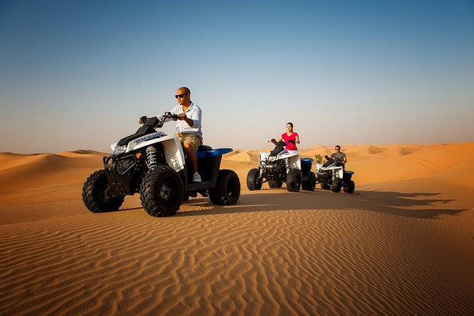 Morning Desert Safari with Quad Bike Tour Abu Dhabi - Dune bashing across the Al Khatim sand