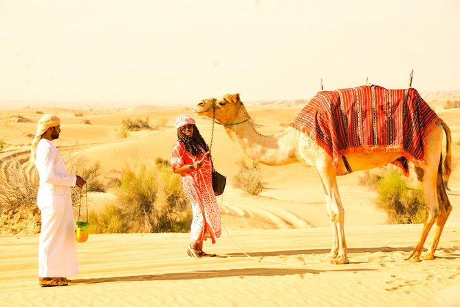 Morning Red Dunes Desert by Quad Bike, Dune Bashing, Camel Ride & Sandboarding - Who will get the most from this outing