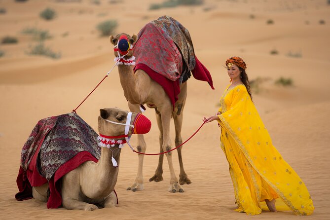 Morning Red Dunes with Camel Ride, Sandboarding and Refreshments - Arabic coffee, dates, and Lukaymat