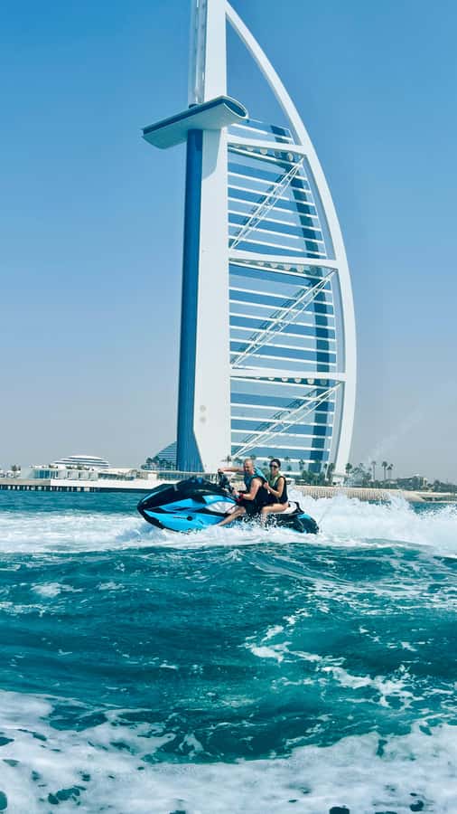 Palm Jumeirah: 1.5-Hour Guided Jet Ski Tour - Sheikh Mohammed’s private island