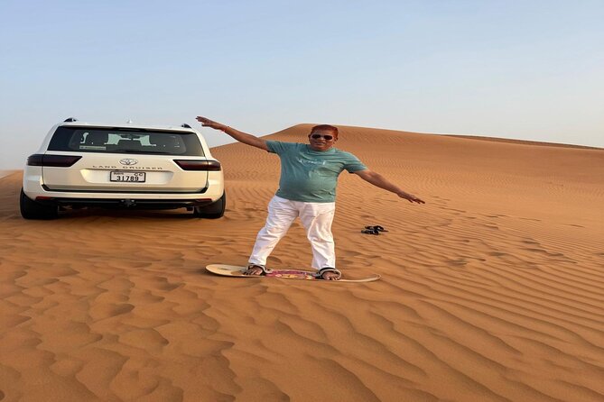 Premium Camp Dubai Desert Safari - BBQ dinner, drinks, and the evening show