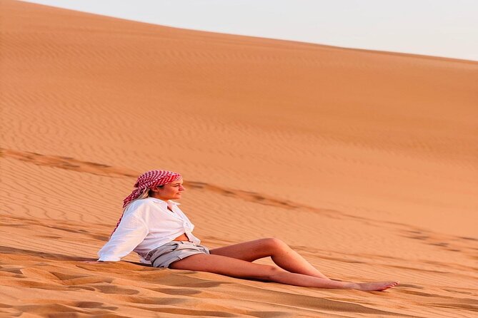 Premium Camp Dubai Desert Safari - Pickup, vehicle size, and timing