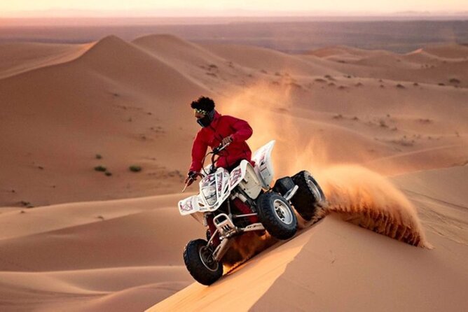 Premium Desert Safari: BBQ, Quad Bike & Sandboarding - At a glance
