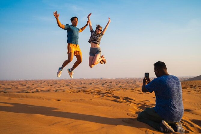 Premium Evening Desert Safari, Quad Bike, Camel & VIP BBQ Dinner - Sandboarding without a long lesson