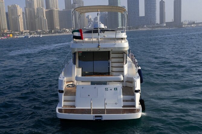 Private Yacht Cruising Rental from Dubai Marina - Atlantis and Palm Jumeirah from the sea
