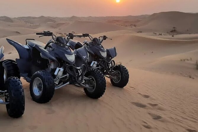 Quad biking tour with or without pick and drop(Abu dhbai ) - One hour or 90 minutes on the dunes