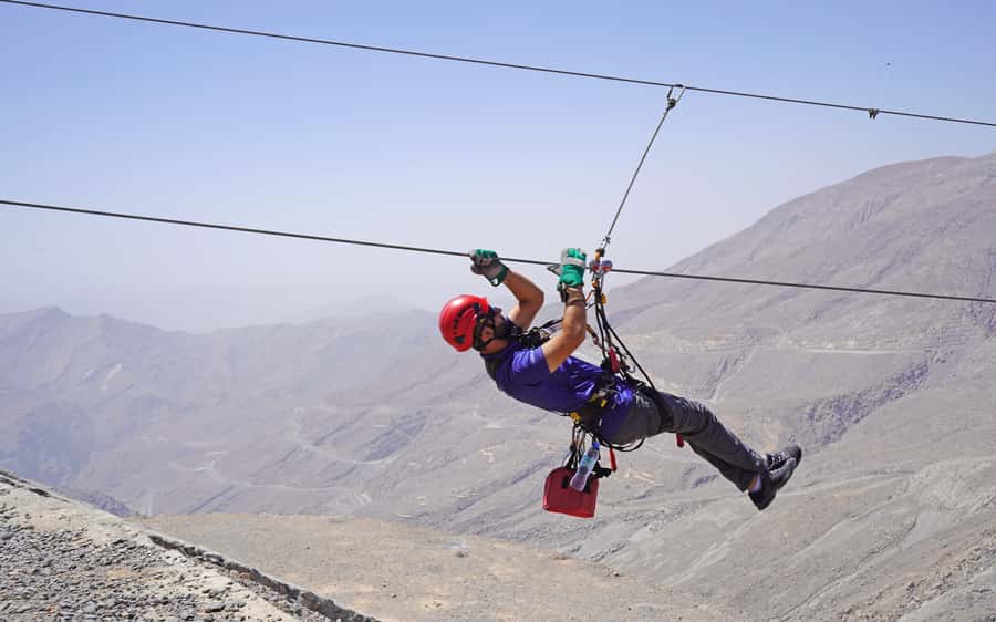 Ras al-Khaimah: Jais Sky Tour Zipline Adventure - Six ziplines across the Jebel Jais cliffs