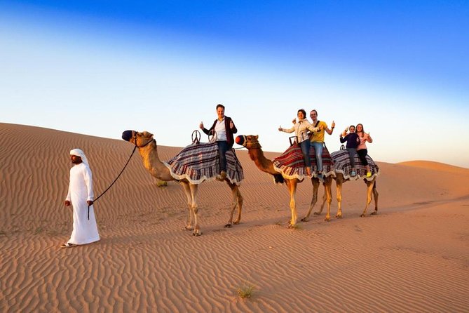 Red Dunes Desert Safari with 4x4 Pick up & Drop, Camel ride, BBQ and Live shows - Up to 30 minutes of dune bashing