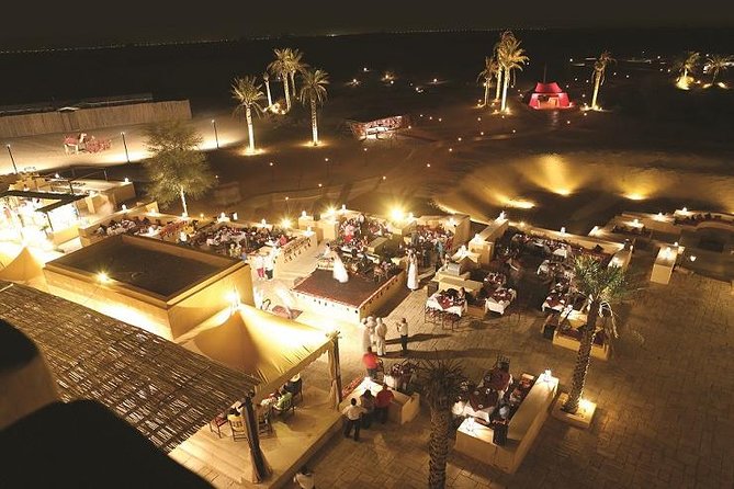 Sahara Arabian Desert Dinner Experience with Transport from Dubai - Sunset, coffee, and time before dinner