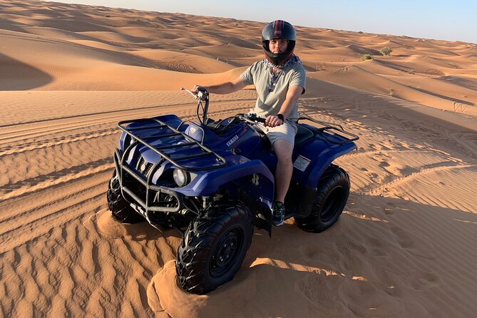 Self-drive Quad Bike with Sand Boarding and Camel Ride in Dubai - Starting at 8:00 am with a Dubai pickup
